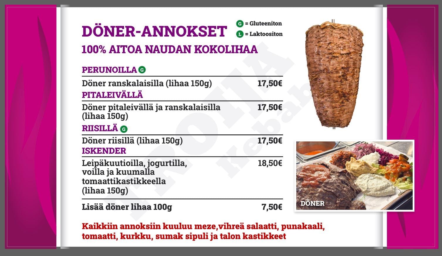 Döner Annokset
