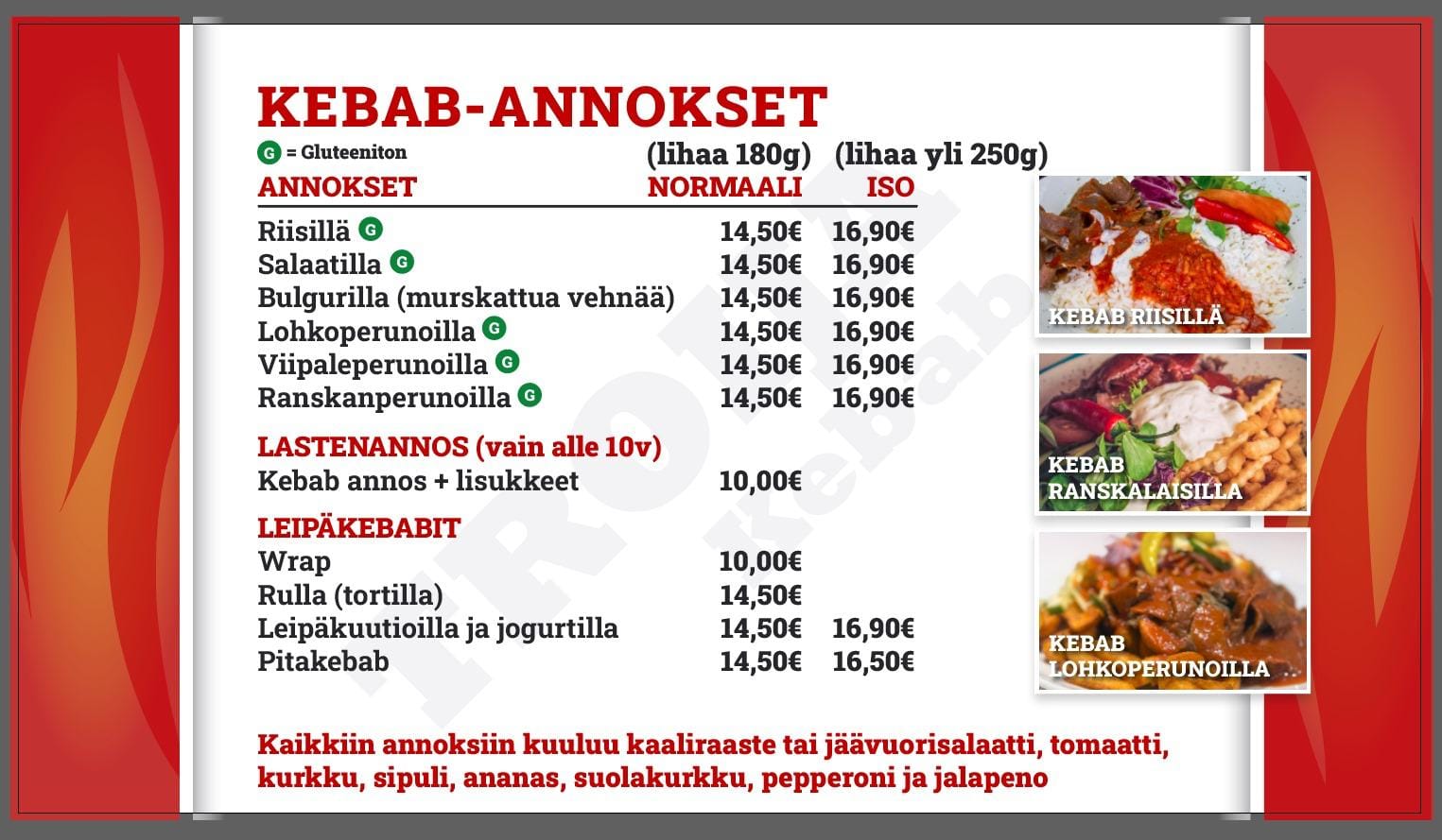Kebab Annokset